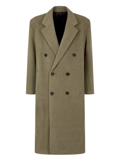 Studio Tomboy Double-breasted Coat In Brown