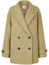 Studio Tomboy Double-breasted Coat In Neutrals