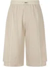 Studio Tomboy Double-layered Shorts In Neutrals