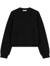 Studio Tomboy Double-weave Crew Neck Sweater In Black