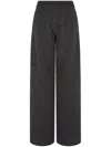 Studio Tomboy Double-weave Trousers In Grey