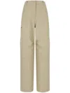 Studio Tomboy Drawstring-ankles Casual Trousers In Neutrals