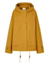 Studio Tomboy Drawstring-hem Hooded Jacket In Orange