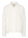 Studio Tomboy Drawstring-hem Shirt Jacket In White