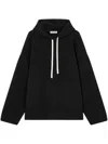 Studio Tomboy Drawstring-hood Jumper In Black