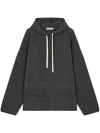 Studio Tomboy Drawstring-hood Jumper In Grey