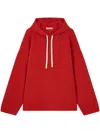 Studio Tomboy Drawstring-hood Jumper In Red