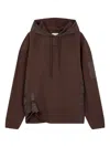 Studio Tomboy Drawstring-hooded Sweatshirt In Red