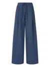 Studio Tomboy Drawstring Pocket Trousers In Blue
