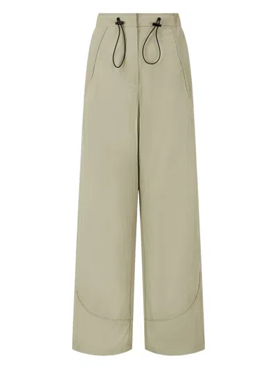 Studio Tomboy Drawstring Trousers In Green