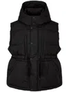 Studio Tomboy Drawstring-waist Down Vest In Schwarz
