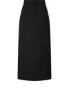 Studio Tomboy Drawstring-waist Maxi Skirt In Schwarz