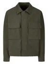 Studio Tomboy Dual-pocket Utility Jacket In Green
