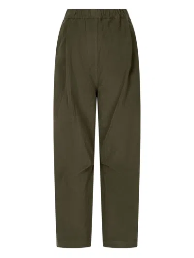 Studio Tomboy Elasticated Baggy Cotton Trousers In Multi