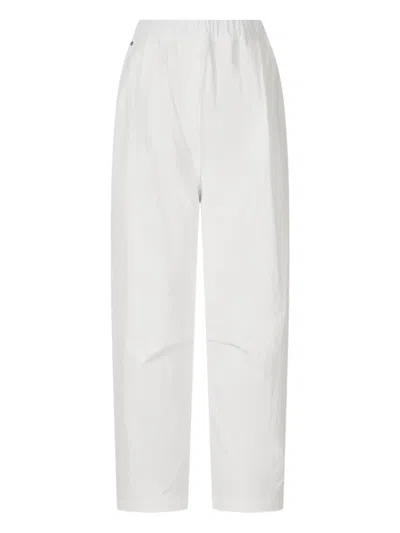 Studio Tomboy Elasticated Baggy Cotton Trousers In White
