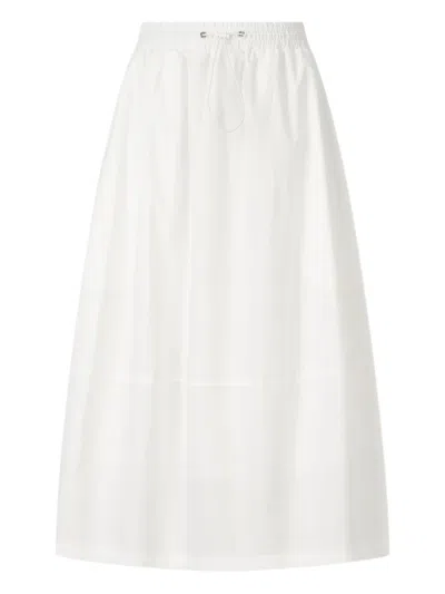 Studio Tomboy Elasticated-waist Balloon Skirt In White