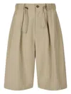 Studio Tomboy Elasticated-waist Shorts In Neutrals