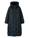 Studio Tomboy Embroidered Hooded Down Coat In Blue