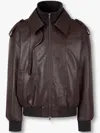 Studio Tomboy Faux-leather Bomber Jacket In 褐色