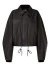 Studio Tomboy Faux Leather Jacket In Black