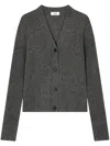 Studio Tomboy Fine-ribbed Cardigan In Grey