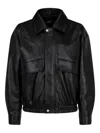 Studio Tomboy Flap-pocket Bomber Jacket In Black