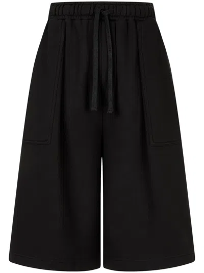 Studio Tomboy Fleece Track Shorts In Black
