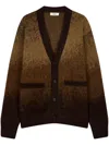 Studio Tomboy V-neck Buttoned Cardigan In 褐色