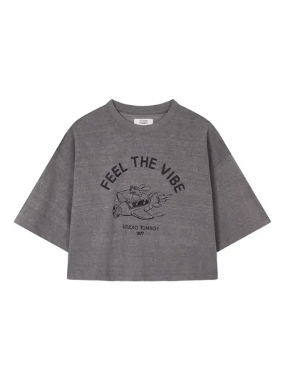 Studio Tomboy Graphic-print Cropped T-shirt