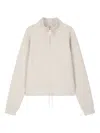 Studio Tomboy Half-zip Sweatshirt In Neutral