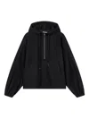 Studio Tomboy Half Zip Windbreaker In Black