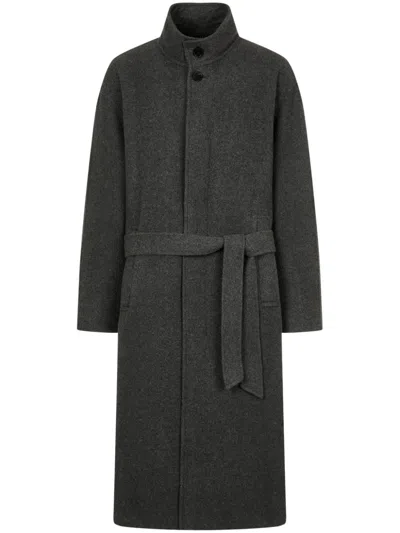 Studio Tomboy High-collar Coat In Grey