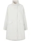 Studio Tomboy High-neck Parka Coat In White