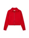 Studio Tomboy High-neck Zip-up Cardigan In 红色