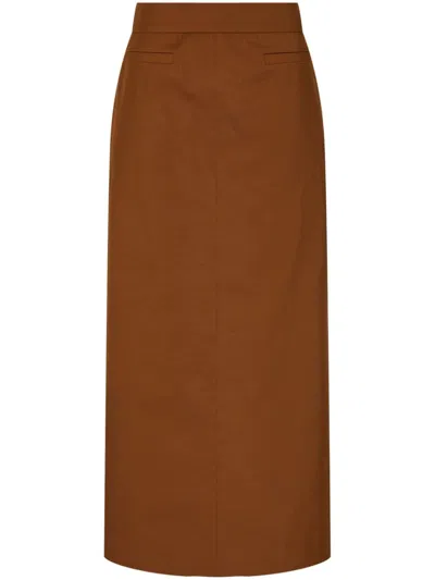 Studio Tomboy High-waisted Skirt In Orange