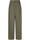 Studio Tomboy High-waisted Trousers In Green