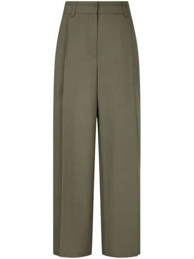 Studio Tomboy High-waisted Trousers In Green