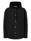 Studio Tomboy Hooded Denim Jacket In Black