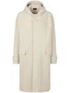 Studio Tomboy Hooded Duffle Coat In Neutrals
