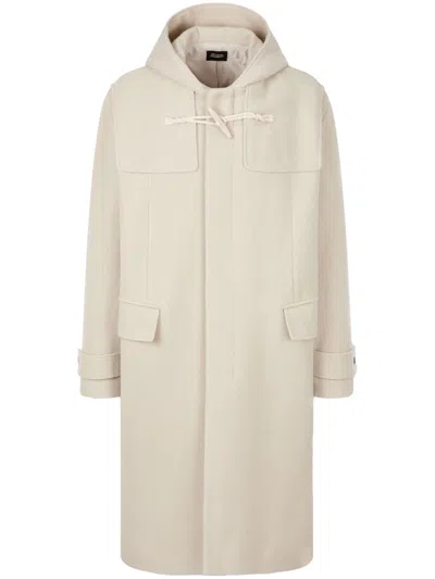 Studio Tomboy Hooded Duffle Coat In Neutrals