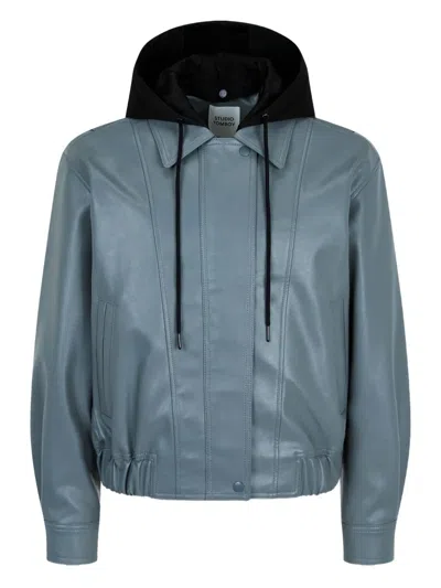 Studio Tomboy Hooded Jacket In Blue