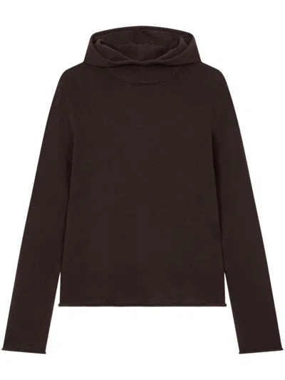 Studio Tomboy Hooded Pullover In Brown