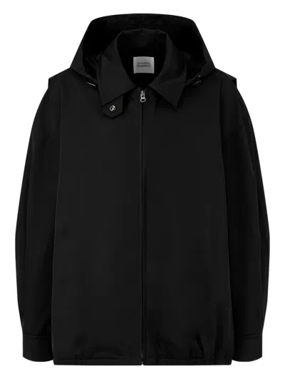 Studio Tomboy Hooded Utility Jacket In Black