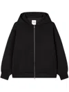 Studio Tomboy Hooded Zip-up Jacket In Black
