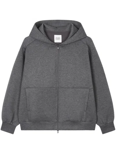 Studio Tomboy Hooded Zip-up Jacket In Grey