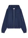 Studio Tomboy Hooded Zip-up Sweatshirt In Blue
