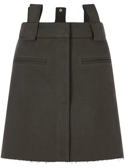 Studio Tomboy Jersey Pigment Mini Skirt In Grey