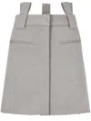 Studio Tomboy Jersey Pigment Mini Skirt In Grey