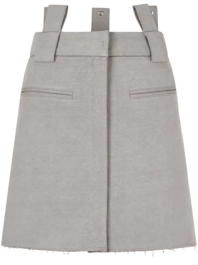 Studio Tomboy Jersey Pigment Mini Skirt In Grey