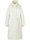 Studio Tomboy Knit-collar Down Coat In 白色